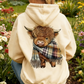 🐮 51 % RABATT!!🎁Söt hoodie med fleecefoder och motiv av en höglandsko