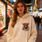 🐮 51 % RABATT!!🎁Söt hoodie med fleecefoder och motiv av en höglandsko