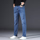 👖 50% RABATT NU! 🧵 Herr Elastiska Jeans med Hög Midja och Rakt Ben – Mjuk Stretchig Bomull & Andningsbar Vardagskomfort 🛠️
