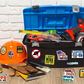 🔥150Pcs Blå krage Roliga klistermärken 👷‍♂️