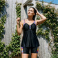 🏊‍♀️ 50% RABATT NU! 🌺 Tankini-baddräkt med Shorts – Magkontroll & Snabbtorkande – Perfekt för Semester ☀️