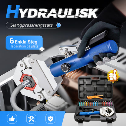 Bärbar hydraulisk slangpressningssats