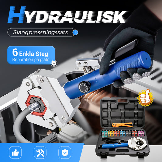 Bärbar hydraulisk slangpressningssats