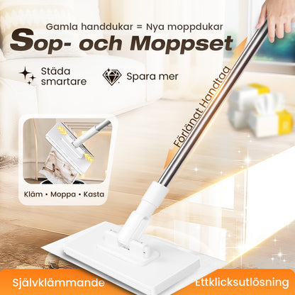 ⌛50% off clearance for a limited time!!!!🔥Dammopp för engångsbruk med 4 återanvändbara dukar