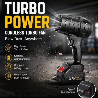⚡🔋 1050 W turboblåsare med sladdlös frihet – kraftfull blås- & torkmaskin för bil, trädgård och hem 🏡🚗