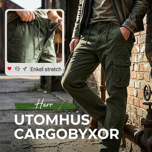 👖50% RABATT NU! 🛠️ Taktiska cargo-byxor i bomull – många fickor, förstärkta sömmar & justerbar midja 👖🪖