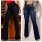 Högmidjade Jeans med Vida Ben – Vintage Wash Blue 👖 Smickrande passform och komfort