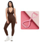 🌸Jumpsuit med V-ringning och hög elasticitet – bekväm hela dagen, både på träningspasset och i vardagen. Andas, är smidig och har en avslappnad elegans. Ett självklart val när du är i rörelse. 🧘‍♀️💫
