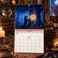 Häxkalendern 2027 – väggkalender – 12-månaders mystisk häxkalender, väggkalender med motiv från den förtrollade skogen för alla som älskar wicca, häxkonst och magi