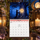 Häxkalendern 2027 – väggkalender – 12-månaders mystisk häxkalender, väggkalender med motiv från den förtrollade skogen för alla som älskar wicca, häxkonst och magi