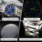🎁2025 nyår Hot Sale🎁 Vattentätt toppmärke lyxigt manarmbandsur med lysande