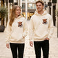 🐮 51 % RABATT!!🎁Söt hoodie med fleecefoder och motiv av en höglandsko