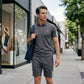 👕 2-delat fritidsset för herrar – kortärmad tröja och shorts, andningsbart, bekvämt och mångsidigt för vardagen, träning och resor ☀️🩳