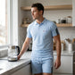 👕 2-delat fritidsset för herrar – kortärmad tröja och shorts, andningsbart, bekvämt och mångsidigt för vardagen, träning och resor ☀️🩳