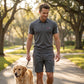 👕 2-delat fritidsset för herrar – kortärmad tröja och shorts, andningsbart, bekvämt och mångsidigt för vardagen, träning och resor ☀️🩳