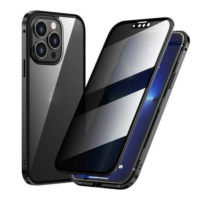 ✨ SISTA DAGENS REA 50% RABATT ✨Magnetiskt iPhone-skal med sekretessglas och metallram