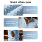 Texturerad sweatshirt för herr med ståkrage