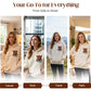 🐮 51 % RABATT!!🎁Söt hoodie med fleecefoder och motiv av en höglandsko