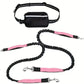 Hands Free hundkoppel med blixtlåsförsedd väska