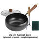 🎁🔥Kvalitetssäkring + Giftfritt🔥Obelagd Tjock Järngryta