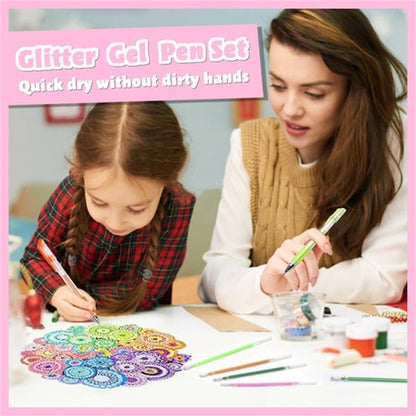 Sparkle Glitter Gelpenna-set (8/12/18 st), smidig och kladdfri, miljövänligt glitter, perfekt för alla åldrar – Passa på nu!