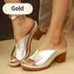 🌸Sommar Hot Sale 50%OFF🌸Chunky Heel Slip-on Platform Sandals
