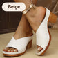 🌸Sommar Hot Sale 50%OFF🌸Chunky Heel Slip-on Platform Sandals