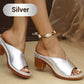 🌸Sommar Hot Sale 50%OFF🌸Chunky Heel Slip-on Platform Sandals