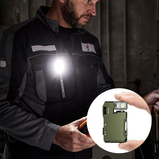 Portabel minificklampa med vridbart huvud