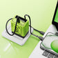 Snabbladdande strömadapter med utdragbar USB-C-kabel och port