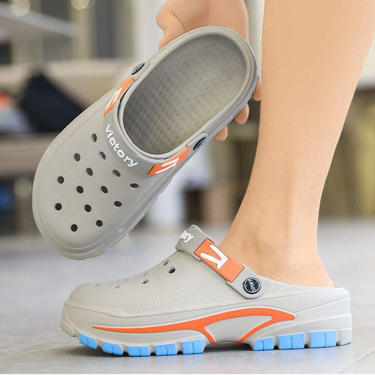 👞 50% RABATT! 💫 Herr andningsbara slip-on sandaler – Mesh-överdel, halksäker sula & bekväm passform – Perfekta för stranden, vardagspromenader eller varma sommardagar 🏖️
