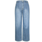 Tvättade casualjeans för kvinnor