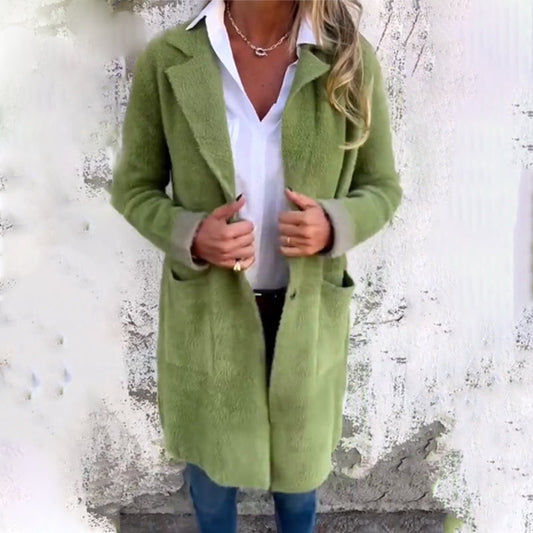 Women's Classic Mid-Length Elegant Coat🎀Begränsad tid 50% rabatt