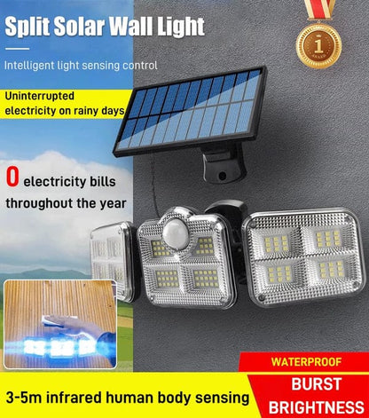 Tidsbegränsat erbjudande🔥solcellsvägglampa