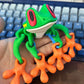 Söta 3D Grod Kylskåpsmagneter