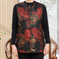 Retro-Chic Oriental Floral Embroidery Vest