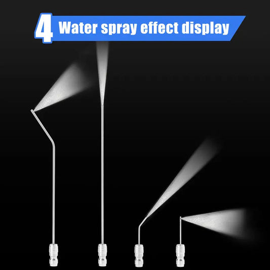 Kraftig slang med högtrycksmunstycke för trumtvättmaskin