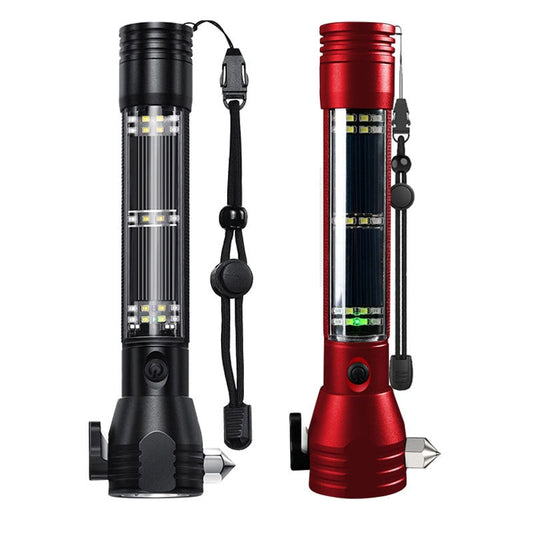 🔥10-In-1 solenergi multifunktionell taktisk ficklampa🔥-BUY 2 GRATIS FRAKT