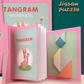 Magnetiskt tangram-pussel för barn