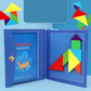 Magnetiskt tangram-pussel för barn