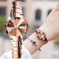 ⌚ 60% RABATT! ✨ Elegant Vattentät Damklocka - Safirglas & Diamantdekorerad Urtavla för Lyx och Varaktighet 💎🌟