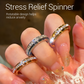 💍 50% RABATT! ✨ ROTERANDE TITANRING - Zirkoniumkristall och antistressdesign, justerbar och lätt, elegant present till honom/henne 🌟🛒