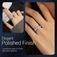 💍 50% RABATT! ✨ ROTERANDE TITANRING - Zirkoniumkristall och antistressdesign, justerbar och lätt, elegant present till honom/henne 🌟🛒
