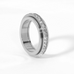💍 50% RABATT! ✨ ROTERANDE TITANRING - Zirkoniumkristall och antistressdesign, justerbar och lätt, elegant present till honom/henne 🌟🛒