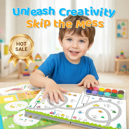Finger Painting Book & Paint Set for Kids