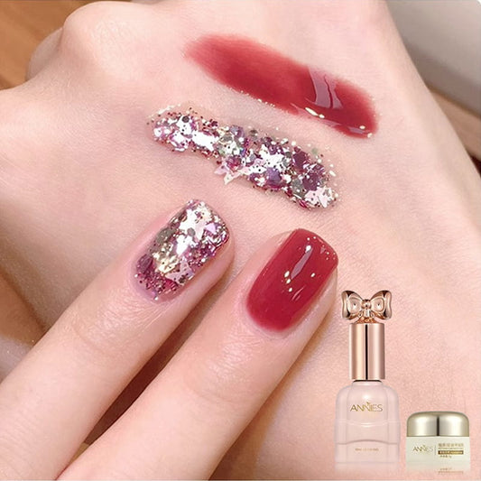 Mode Glitter tvåfärgat nagellack-kombinationsset