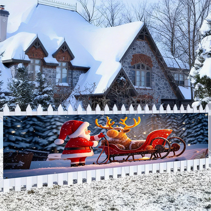 🔥Solange der Vorrat reicht 40 % Rabatt!🎉Utomhus Merry Christmas hängande banner