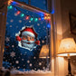 🎅 Julens kreativa väggdekal - Perfekt julklapp med magisk 3D-effekt