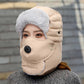 🧣 60% REA NU! ❄️ Vintermössa med Avtagbar Ansiktsmask - Varm & Andas Bra, Perfekt för Skidåkning och Friluftsaktiviteter ✨