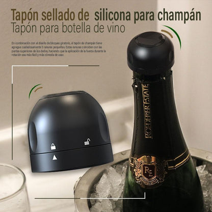🎄 Silikonförsegling för Vin/Champagneflaskor - Julens Perfekta Tillbehör 🥂